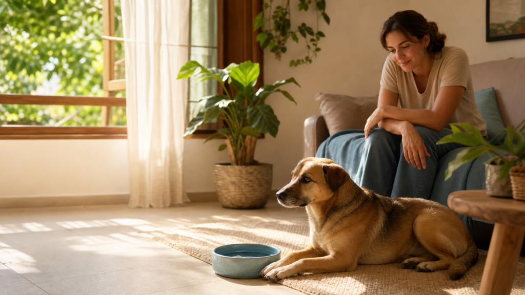 Dias secos pedem uma casa mais atenta: o que observar na rotina do pet sem entrar em pânico
