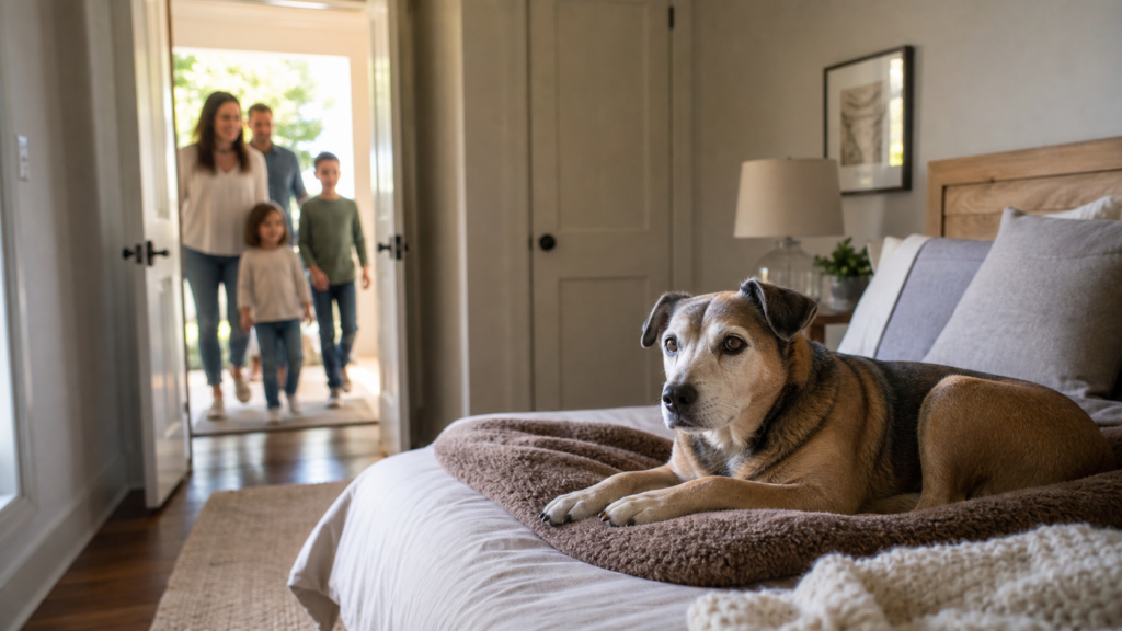 Visitas em casa e pets mais sensíveis: como preparar o encontro sem forçar interação
